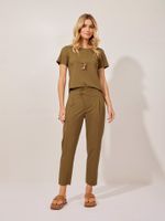BLUSA BRENDA MALHA SHAPE ERVA MATE