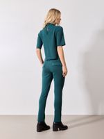 Blusa Isabela Malha Boucle Verde Esmeralda