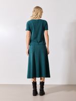 Blusa Brenda Malha Boucle Verde Esmeralda