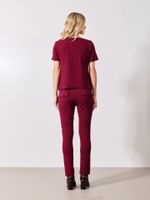 Blusa Brenda Malha Boucle Vinho