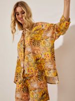 BATA AMELIA VISCOSE ESTAMPA ALMA SOLAR