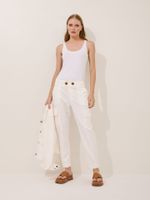 Calça Hebe Cotton Alfa Off White