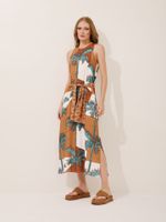 Vestido Fabia Trópicos Azuis 