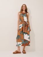 Vestido Fabia Trópicos Azuis 