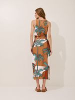 Vestido Fabia Trópicos Azuis 