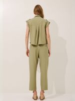 Calça Leila Twill Bari Verde Seiva
