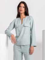 Blusa Ellen Malha Nobu Acqua