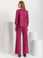 Calça Pantalona Malha Nobu Magenta