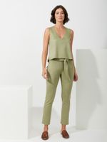 Calça Mari Com Faixa Malha Nobu Oliva