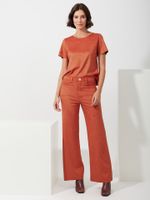 Calça Pantalona Malha Nobu Terra Firme