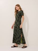 Vestido Renata Malha Fria Orgânica Maxi