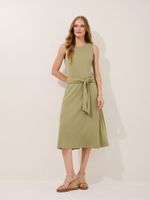 Vestido Janaina Malha Modal Verde Seiva
