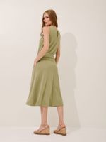 Vestido Janaina Malha Modal Verde Seiva