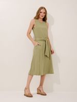 Vestido Janaina Malha Modal Verde Seiva