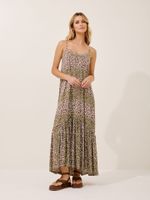 Vestido Londres Malha Fria Savana 