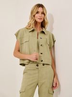 Colete Amanda Malha Nobu Verde Seiva