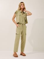 Colete Amanda Malha Nobu Verde Seiva