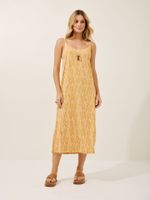 Vestido Maya Malha Fria Movimento Amarelo