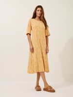 Vestido Priscila Malha Fria Movimento Amarelo