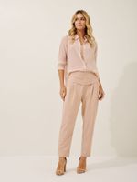 Calça Cairo Malha Nobu Areia Rose