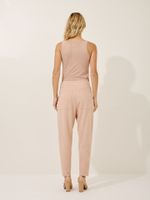 Calça Cairo Malha Nobu Areia Rose