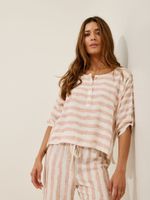 Bata Oasis Viscose Listras Orgânicas  