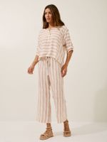 Calça Alicia Viscose Listras Orgânicas