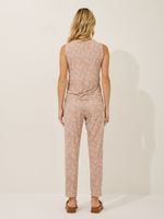 Calça Clara Malha Fria Aurora Rosa