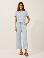 Calça Clara Malha Fria Aurora Azul