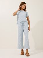 Calça Clara Malha Fria Aurora Azul