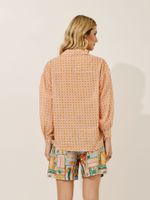 Camisa Soraia Voil Algodão Piquenique 