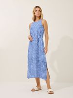 Vestido Fabia Vichy Azul 