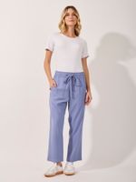 Calça Nilo Linho Azul Caribe