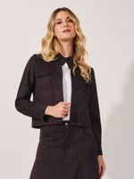 Jaqueta Ana Bella Malha Nobu Preto