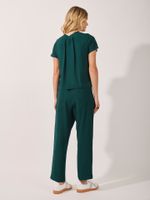 Calça Olivia Twill bari Verde Esmeralda