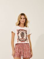 Camiseta Dijon Que A Mão Off White 