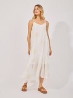 Vestido Poliana Flam Bord Off White