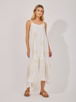 Vestido Poliana Flam Bord Off White