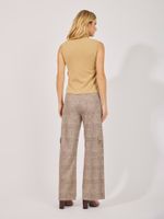 Blusa Gola Alta Fran Sem Manga Tricot Bege
