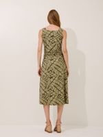 Vestido Tereza Malha Fria Folhagem Organica