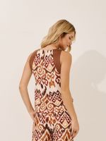 Blusa Deise Sândalo Estampa Ikat