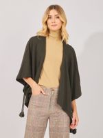 Poncho Tricot Verde