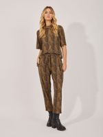 Blusa Paula Malha Fria Estampa Fluxo Vital