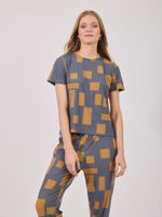 Camiseta Fabiana Malha Fria Geometria Urbana