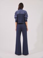 Calça Nadia Moletom Ramado Marinho