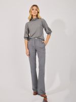 Calça Luciana Malha Nobu Cinza