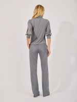 Calça Luciana Malha Nobu Cinza