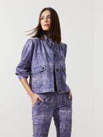 Jaqueta Vermont Malha Nobu Mistério Roxo