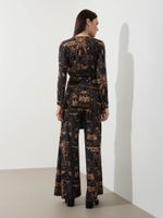 Calça Jacque Malha Fria Ilusão Bege 