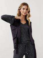 Colete Celina Malha Nobu Preto